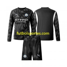 Camiseta Manchester City Portero Niño Cuarta Equipación 2024/2025 Manga Larga